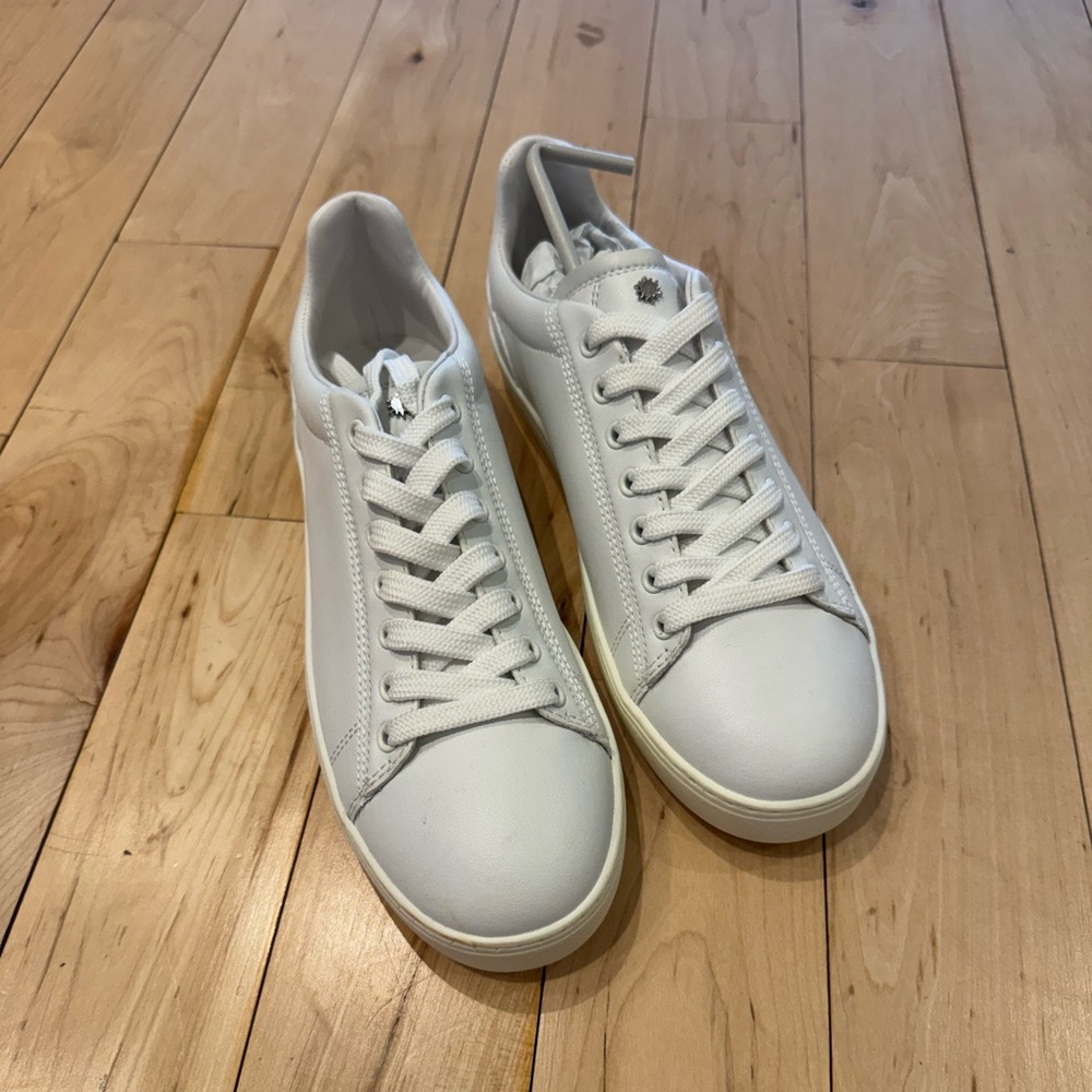 Stuart Weitzman White Leather Sneakers